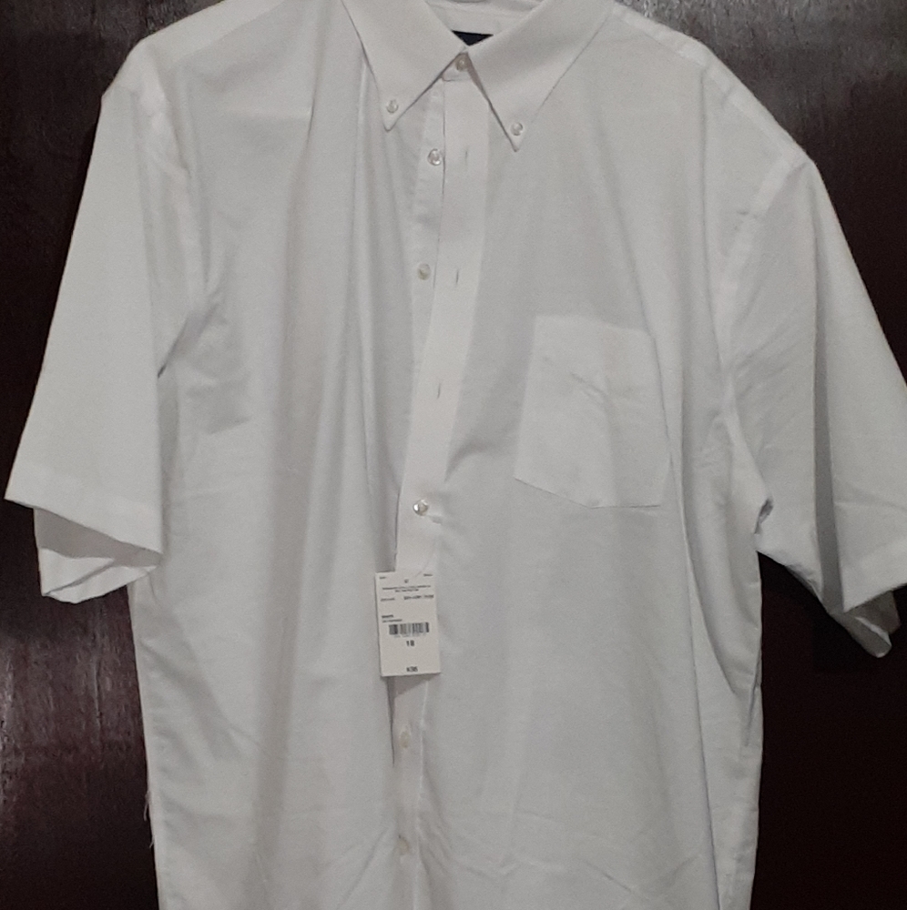 Nwt white mens button down shirt